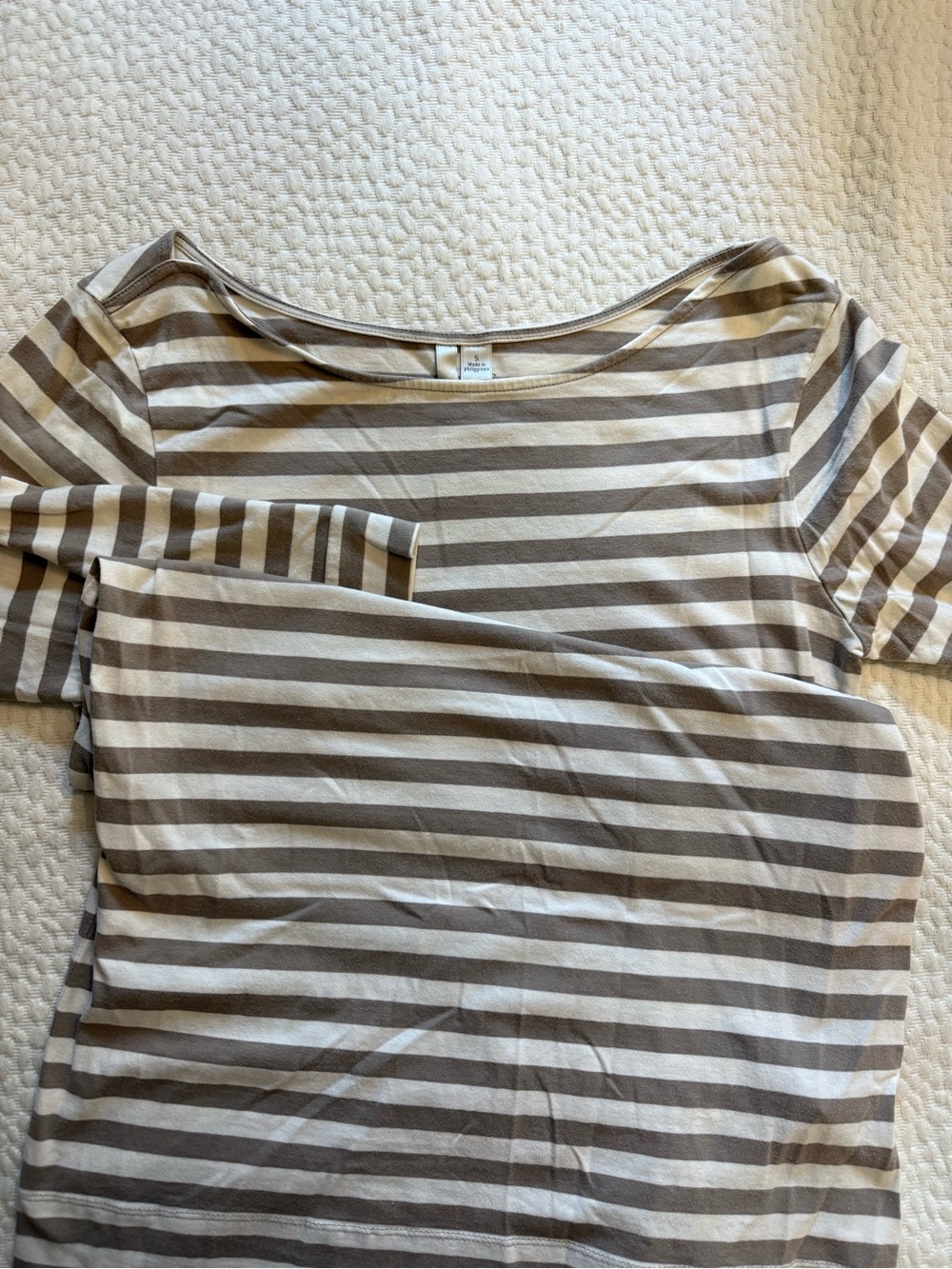 Lauren Conrad Boatneck striped dress - size small